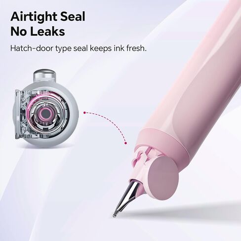 Writech Fountain PEN يسلب يسره: نمط القابل للسحب مجموعة الحبر الأسود مجموعة نيب غرامة ، وتشمل 5 خراطيش حبر للكتابة السلس للكتابة الخطية in Kuwait
