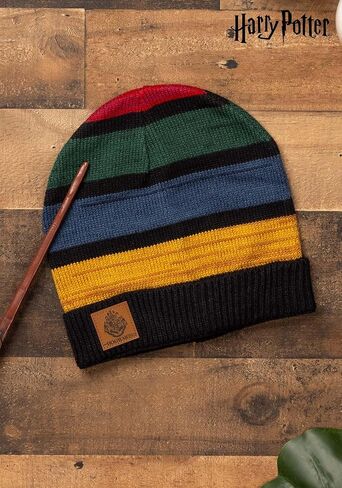 Elope Slytherin Heathered حارقة بيني - قبعة أكريليك مع رقعة جلد فو ، مرخص رسميًا in Saudi Arabia