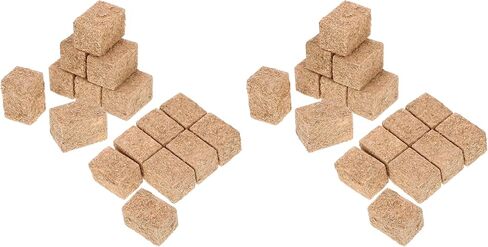 LOGOFUN 16pcs Mini Hay Bales Miniature Hayrick Mini Haystack Decoration Miniature Hay Blocks for Dollhouse Autumn Harvest Table Craft Display (Square) 1.18X0.79X0.79in in Kuwait