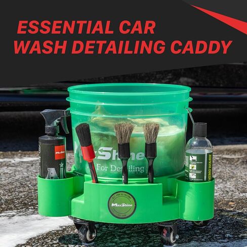 Maxshine 3.5gal Universal Red Detailing Bucket – Car Wash Bucket for Scratch-Free Washing, Garage Storage & Detailing Tools – Holds Soap, Foam Cannon, Microfiber Towels & More in Saudi Arabia