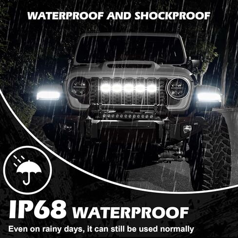 Maiker Amber LED مصابيح مصبغة متوافقة مع 2024-2025 Jeep Wrangler JL Jlu & Gladiator JT مصنع المصنع الأصلي ، 5pcs مصابيح الشبكة الأمامية in Kuwait