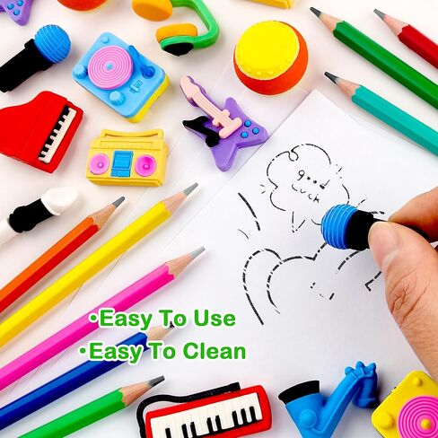 30 PCS محايات الطعام للحيوانات الأليفة المكتبية ، ثلاثية الأبعاد ، قم بفصل محو القلم رصاص محو اللغز جوائز الفصول الدراسية للأطفال في فئة الكنز ، ومكافآت اللعبة ، وفضلات الحفلات in Kuwait