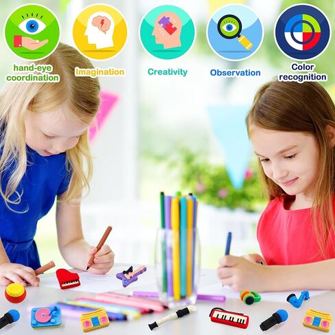 30 PCS محايات الطعام للحيوانات الأليفة المكتبية ، ثلاثية الأبعاد ، قم بفصل محو القلم رصاص محو اللغز جوائز الفصول الدراسية للأطفال في فئة الكنز ، ومكافآت اللعبة ، وفضلات الحفلات in Kuwait