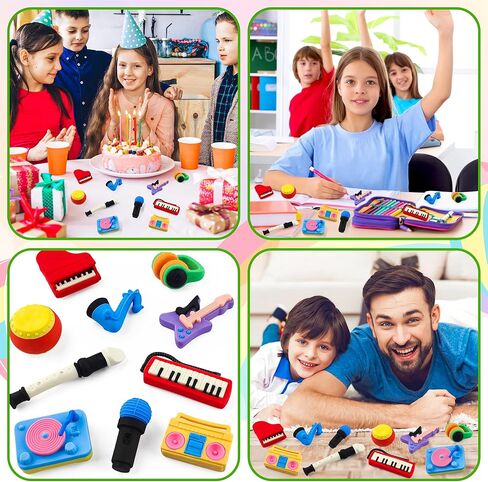 30 PCS محايات الطعام للحيوانات الأليفة المكتبية ، ثلاثية الأبعاد ، قم بفصل محو القلم رصاص محو اللغز جوائز الفصول الدراسية للأطفال في فئة الكنز ، ومكافآت اللعبة ، وفضلات الحفلات in Kuwait