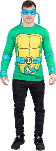 Teenage Mutant Ninja Turtles Long Sleeve Costume Green T-Shirt & Eye Mask in Saudi Arabia