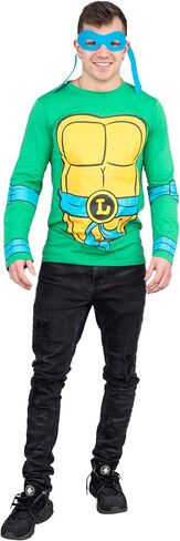 Teenage Mutant Ninja Turtles Long Sleeve Costume Green T-Shirt & Eye Mask in Saudi Arabia