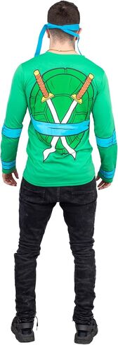 Teenage Mutant Ninja Turtles Long Sleeve Costume Green T-Shirt & Eye Mask in Saudi Arabia