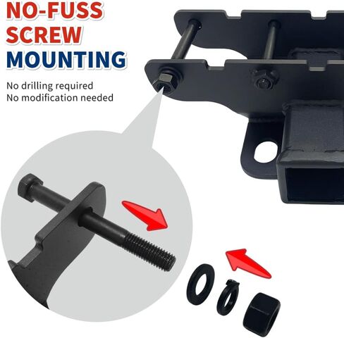 Hitch Tower Tower متوافق مع Lexus GX460 2010-2023 ، مستقبل عقبة 2 بوصة ، بما في ذلك لوحة التعديل وغطاء المطاط in Kuwait