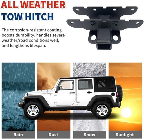 Hitch Tower Tower متوافق مع Lexus GX460 2010-2023 ، مستقبل عقبة 2 بوصة ، بما في ذلك لوحة التعديل وغطاء المطاط in Kuwait