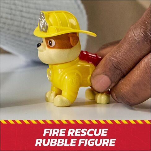 Paw Paw Patrol Fire Rescue: Truck Ruble Rescue Fire Dump Truck بشخصية عمل وقذائف وشاحنة ألعاب ولعب الأطفال للأولاد والبنات الذين تتراوح أعمارهم بين 3 وما فوق in Kuwait