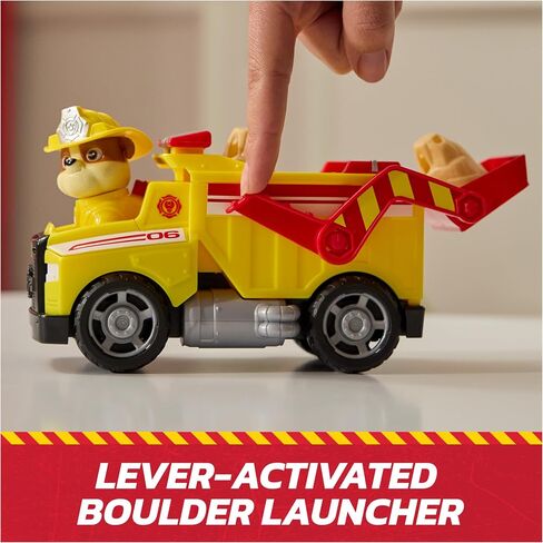Paw Paw Patrol Fire Rescue: Truck Ruble Rescue Fire Dump Truck بشخصية عمل وقذائف وشاحنة ألعاب ولعب الأطفال للأولاد والبنات الذين تتراوح أعمارهم بين 3 وما فوق in Kuwait