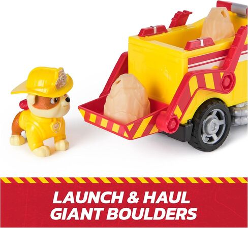 Paw Paw Patrol Fire Rescue: Truck Ruble Rescue Fire Dump Truck بشخصية عمل وقذائف وشاحنة ألعاب ولعب الأطفال للأولاد والبنات الذين تتراوح أعمارهم بين 3 وما فوق in Kuwait