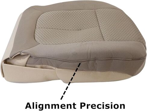 Driver Side Bottom Seat Cover Adobe Tan #MA or UA or MW or FW Cloth Left Compatible with Ford F150 Lariat Single-Cab Super Crew Crew-Cab 2011 2012 2013 2014 in Kuwait