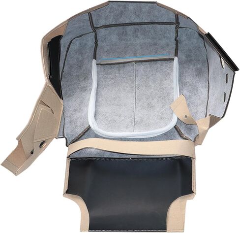 Driver Side Bottom Seat Cover Adobe Tan #MA or UA or MW or FW Cloth Left Compatible with Ford F150 Lariat Single-Cab Super Crew Crew-Cab 2011 2012 2013 2014 in Kuwait