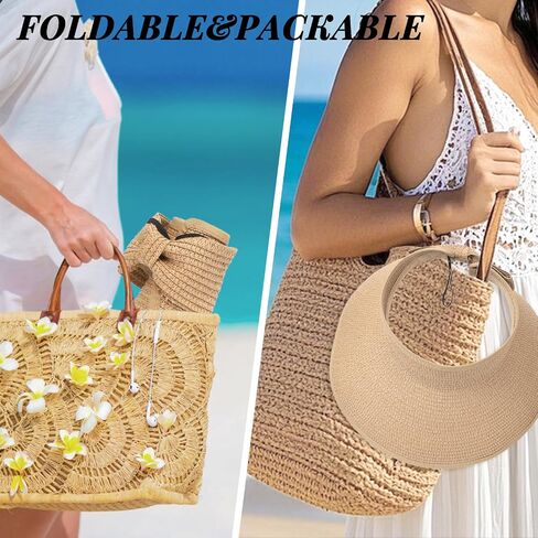 Sun Hats for Women Oversize Wide Brim Straw Beach Hat Summer Hat Travel Summer Vacation Green in Saudi Arabia