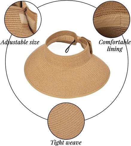 Sun Hats for Women Oversize Wide Brim Straw Beach Hat Summer Hat Travel Summer Vacation Green in Saudi Arabia