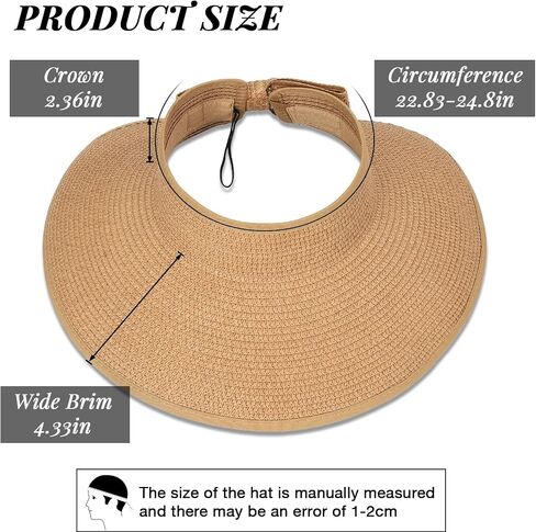 Sun Hats for Women Oversize Wide Brim Straw Beach Hat Summer Hat Travel Summer Vacation Green in Saudi Arabia