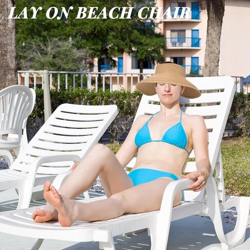 Sun Hats for Women Oversize Wide Brim Straw Beach Hat Summer Hat Travel Summer Vacation Green in Saudi Arabia