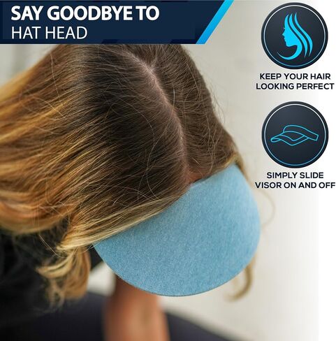 No Headache Sun Visor for Women | Stylish, Lightweight Square Brim Hat | Comfortable UV Protection for Golf, Tennis & Travel in Saudi Arabia