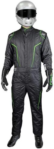 K1 Outlaw Adult Auto Racing Nomex® Suit - SFI 3.2A/5 - Black, Red - XL 60 in Saudi Arabia