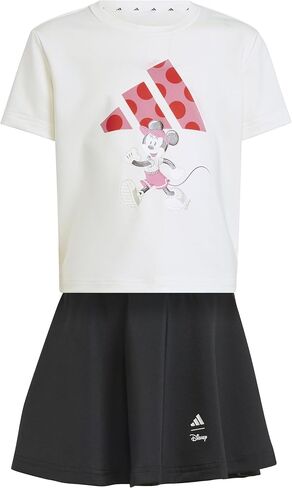 adidas Girls x Disney Minnie Mouse Sportswear T-Shirt Set, Pink Fusion/Multicolor, 2 Years in Saudi Arabia