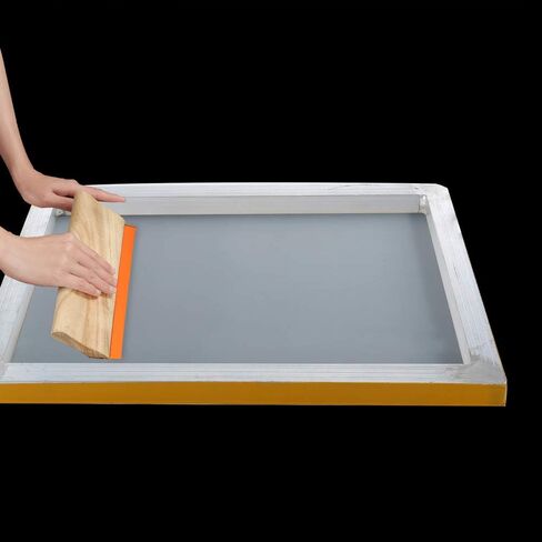 مجموعة شاشة Caydo 2 قطعة ، إطار طباعة شاشة الألومنيوم 10 × 14 بوصة مع 305 شبكة صفراء للنسيج وطباعة التسمية in Kuwait