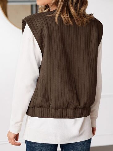 Tankaneo Womens Quilted Vest Sest Sheip up up jackets uterwear fall spring strendy lightweight coat in Saudi Arabia