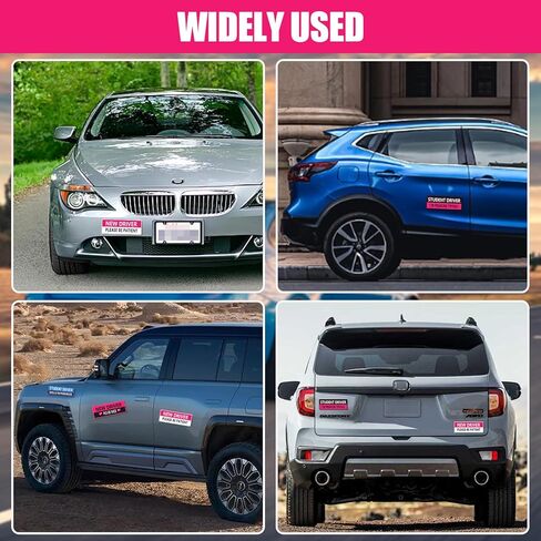 مغناطيس سائق جديد للسيارة ملصقات قابلة لإعادة الاستخدام سلامة السيارة سائق الطالب مغناطيس ملصق سائق جديد لإكسسوارات السيارات ملصقات سائق المبتدئ in Kuwait