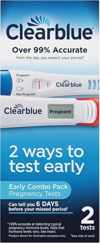 ClearBlue Test Test Pack ، 4Ct - Digital مع العد التنازلي الذكي والكشف السريع - حزمة القيمة in Kuwait