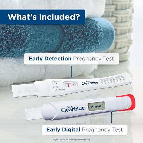 ClearBlue Test Test Pack ، 4Ct - Digital مع العد التنازلي الذكي والكشف السريع - حزمة القيمة in Kuwait