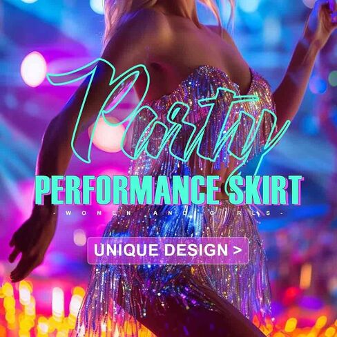 EARENT Boho Sequin Skirts Belly Dance Hip Skirt Tassel Fringe Hip Scarf Rave Party Performance Costum for Women (A-Silver) in Kuwait