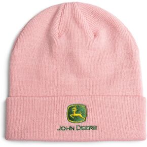 قبعة شتوية منسوجة بشعار جرار John Deere، مقاسات الأطفال والكبار in Kuwait