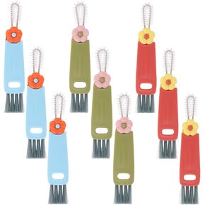 9 Pcs 3 in 1 Cup Lid Cleaning Brush, Multifunctional Bottle Cleaning Brush, Cup Lid Gap Cleaner for Home Kitchen in Kuwait