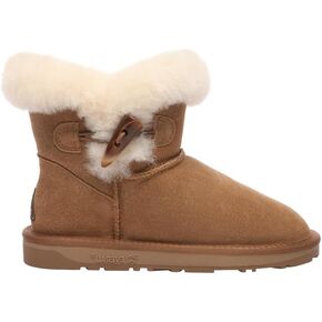 EVERAU Women Robin Horn Toggle button Mini Boots in Saudi Arabia
