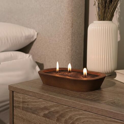 Tula Pearled Candle – 18 oz Pearled Candles Sand and Wicks Kit – Plant-Based Pearled Wax – No Paraffin and Pet-Friendly – Unscented Refillable Candle Pearls - 20 wicks – Long-Lasting White Sand Refill in Saudi Arabia