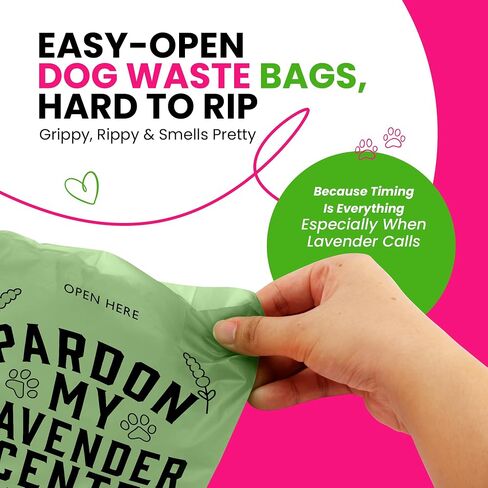 Dog Poop Bags - 120 Count Pet Waste Bags, Unscented, Extra Thick & Leakproof, Plant-Based PLA + PBAT, Hey Stinky Funny Printed Design, Easy Open, Fits All Dispensers in Saudi Arabia