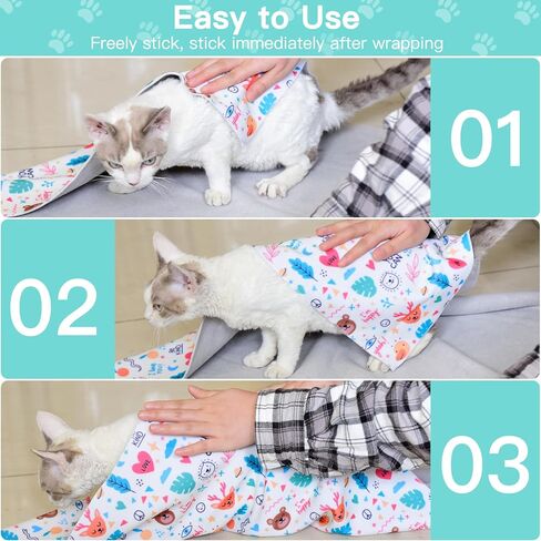 27.6 "Cat Grooming Wrap ، غلاف القط لقطع الأظافر ، التفاف النسيج ذاتيًا للقطط ، ملف Cat Burrito المضاد للخلع ، أداة مضادة للاحتفال ، أداة لفظ التعريفات متعددة الوظائف (هريرة برتقالية ، X كبيرة) in Kuwait