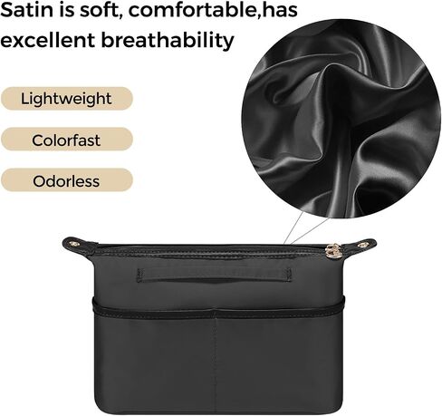 SDANG Purse Organizer Insert for Large Tote Handbags Bag Insert Storage Organizer (Blue, Large 32) in Saudi Arabia
