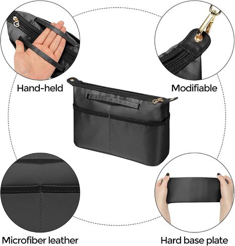 SDANG Purse Organizer Insert for Large Tote Handbags Bag Insert Storage Organizer (Blue, Large 32) in Saudi Arabia