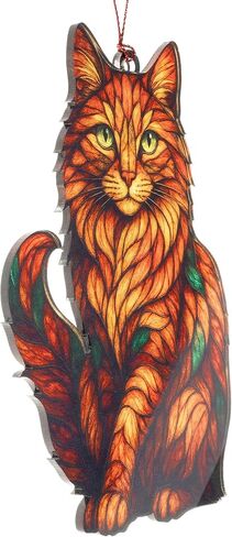Chihuahua Ornament – Dog Lover Gifts - Chihuahua Gifts for Women- Dog Mom Ornament – Christmas Dog Ornament 2025 – Suncatcher Effect Stained Glass Window Hanging – Car Hanging Decoration in Saudi Arabia