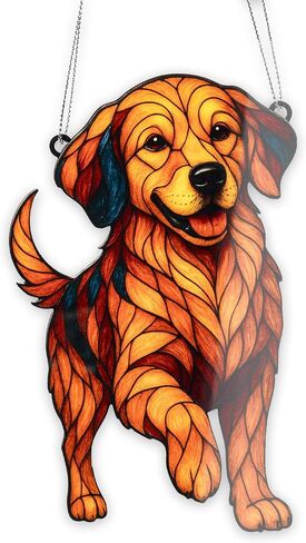 Chihuahua Ornament – Dog Lover Gifts - Chihuahua Gifts for Women- Dog Mom Ornament – Christmas Dog Ornament 2025 – Suncatcher Effect Stained Glass Window Hanging – Car Hanging Decoration in Saudi Arabia