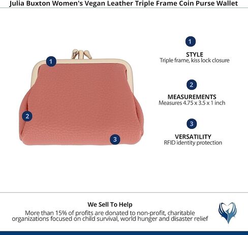 محفظة محفظة عملة المعدنية ذات الجلد النباتي النسائي ، جولياس جاردن in Kuwait