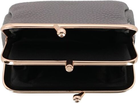 Women's Vegan Leather Triple Frame Coin Purse Wallet, Julias Garden in Saudi Arabia