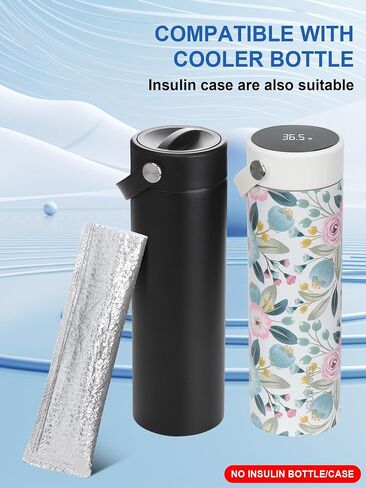 youshares electric electric insulin towner case ، 35-68 ° f درجة حرارة مخصصة ودرجة حرارة العرض المبرد الطبي مع الشاحن الحيوي وشاحن USB ، ثلاجة دواء لمرض السكري المعتمد من TSA ، محمولة من 1 إلى 7 Epipens in Saudi Arabia