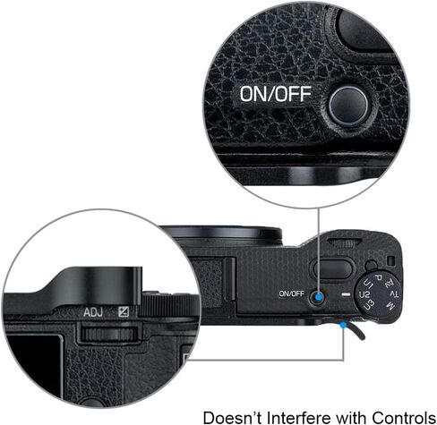 Camera Protective Wrap for Ricoh GR IV GR III Digital Cameras + Metal Thumbs Up Grip for GRIIIx GRIIIx HDF Ricoh GRIII GRIII HDF in Saudi Arabia