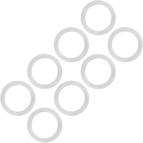 20 قطعة من حلقات السيليكون على شكل حرف O من Fafeicy، قطر 2.5 سم / 0.98 بوصة، مرفق حلقة سيليكون ناعمة (شفاف) in Kuwait