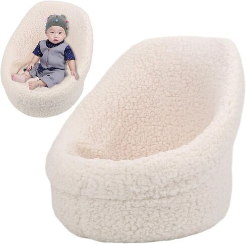 Child Photography Propsï¼Œ Cotton Newborn Photo Sofa Seat Mini Posing Cushion ï¼ˆ White ï¼‰ in Saudi Arabia