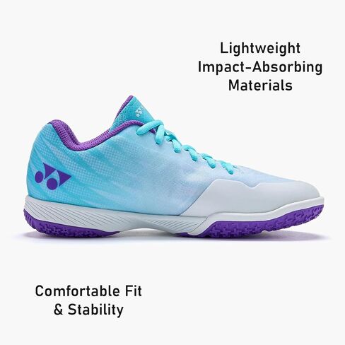 YONEX Women's Power Cushion Aerus Z Durable Impact-Absorbing Lightweight Breathable Active Sports Badminton Shoes, Indigo in Saudi Arabia