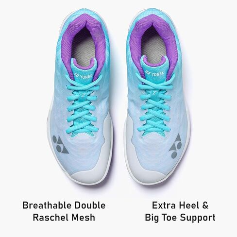 YONEX Women's Power Cushion Aerus Z Durable Impact-Absorbing Lightweight Breathable Active Sports Badminton Shoes, Indigo in Saudi Arabia
