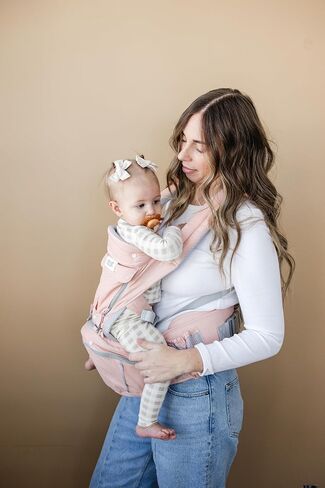 Baby Carrier, – Soft Structured Ergonomic Baby Carrier for Newborns to Toddlers (Up to 44 lbs) 100% Cotton, Multiple Carrying Positions, Removable Hood, Storage Pockets & Drool Pads – Light Grey in Saudi Arabia